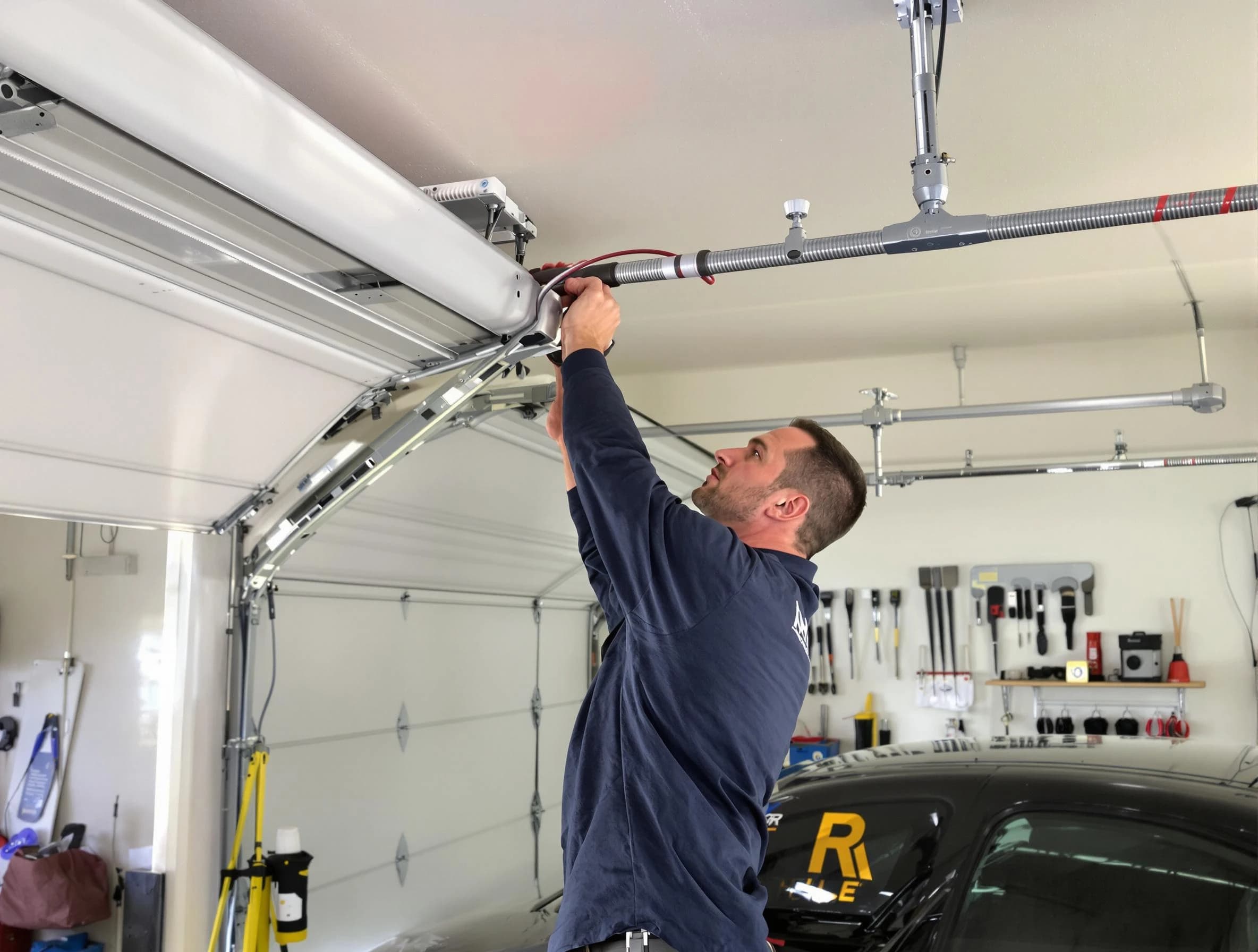 Citrus Park Garage Door Repair technician performing garage door cable repair in Citrus Park