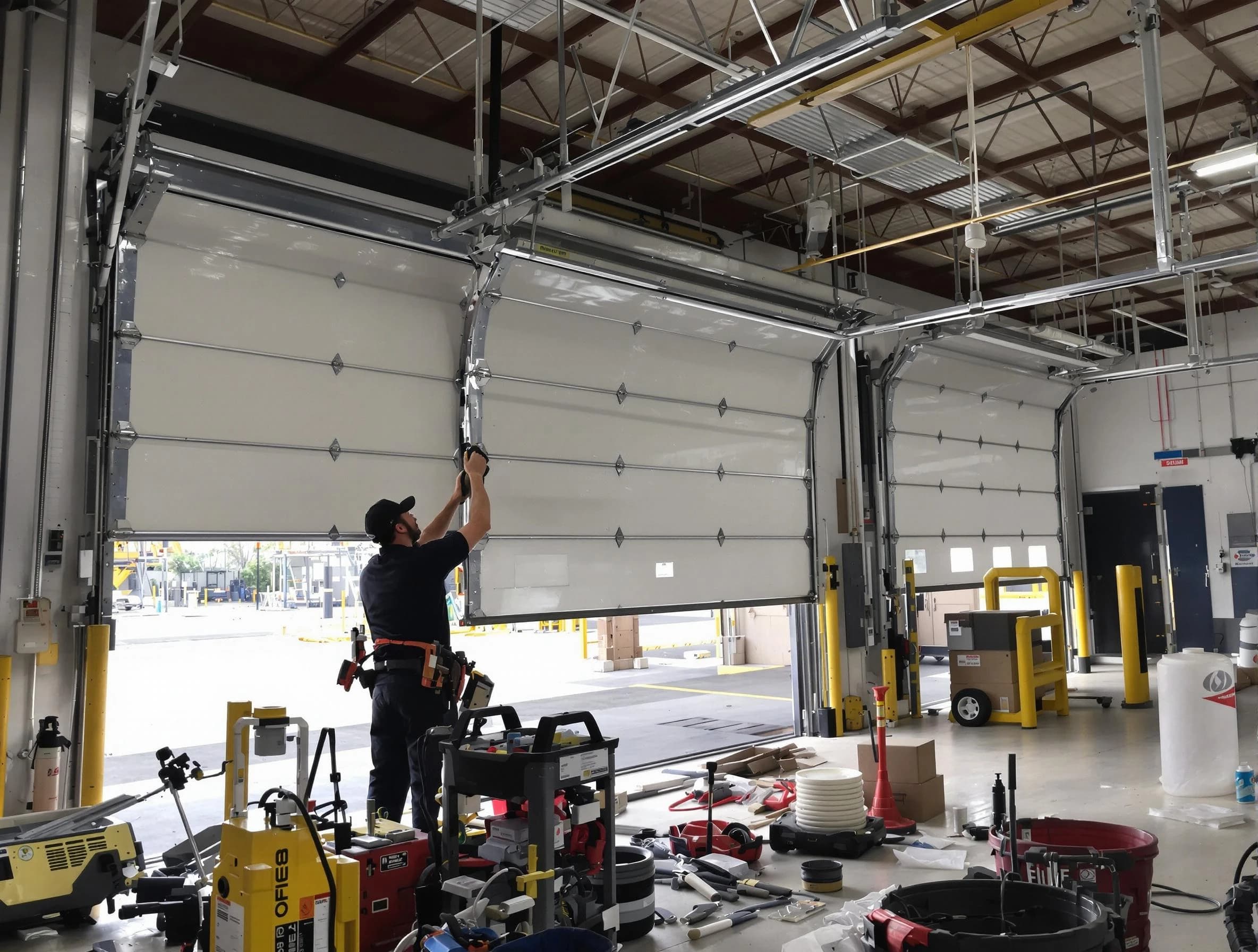 Citrus Park Garage Door Repair technician performing commercial garage door repair in Citrus Park