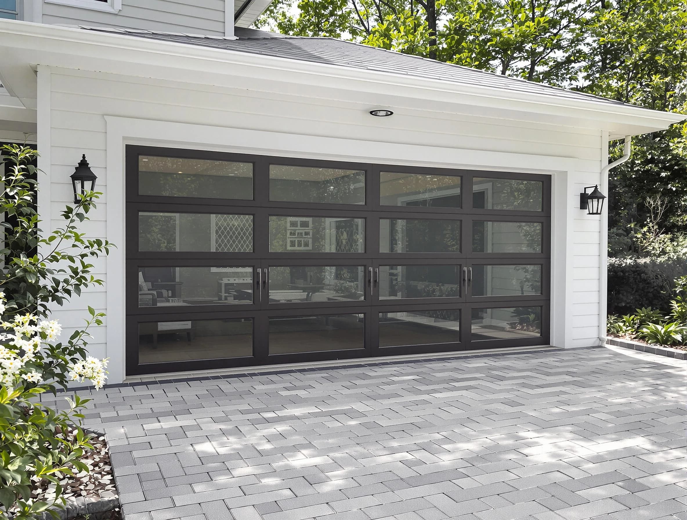 Citrus Park Garage Door Repair design specialist presenting custom garage door options to Citrus Park homeowner