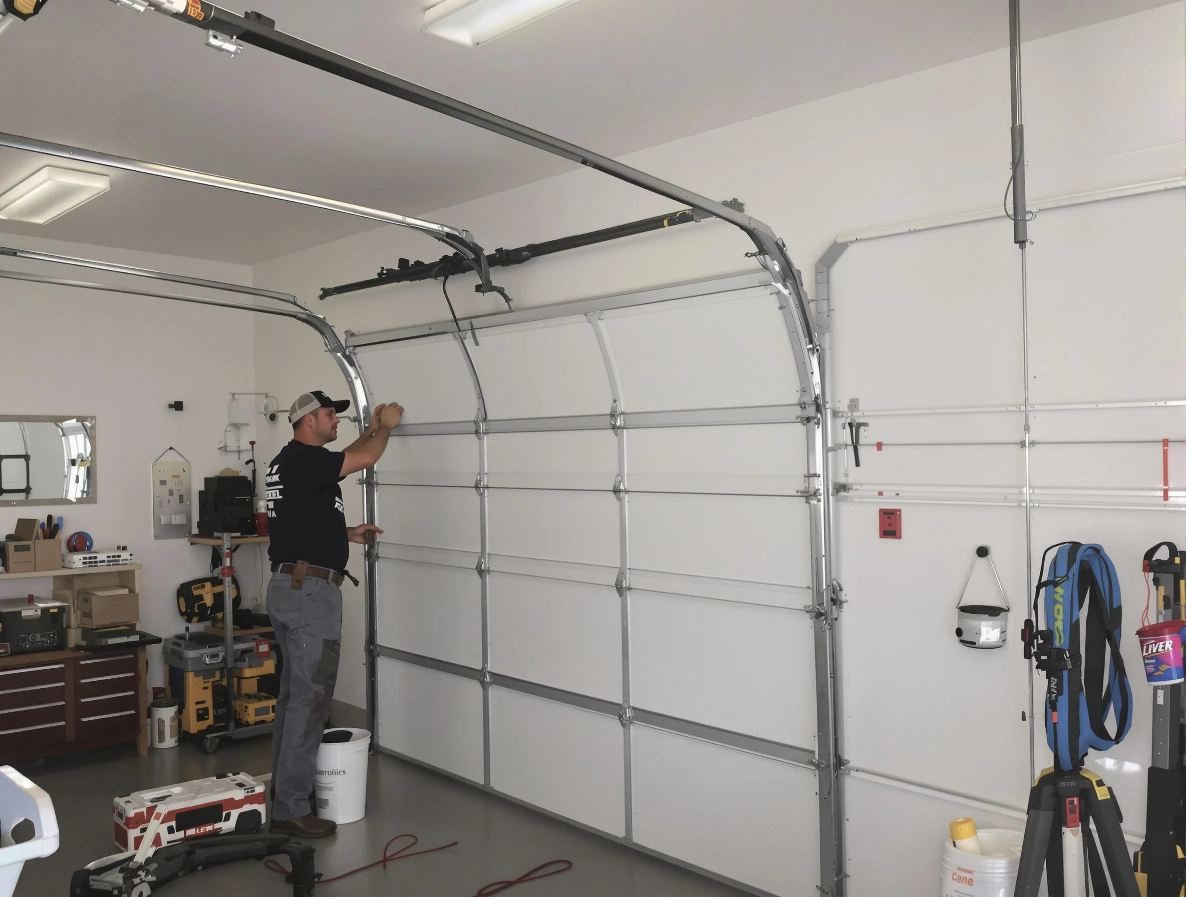Citrus Park Garage Door Repair team installing new garage door in Citrus Park