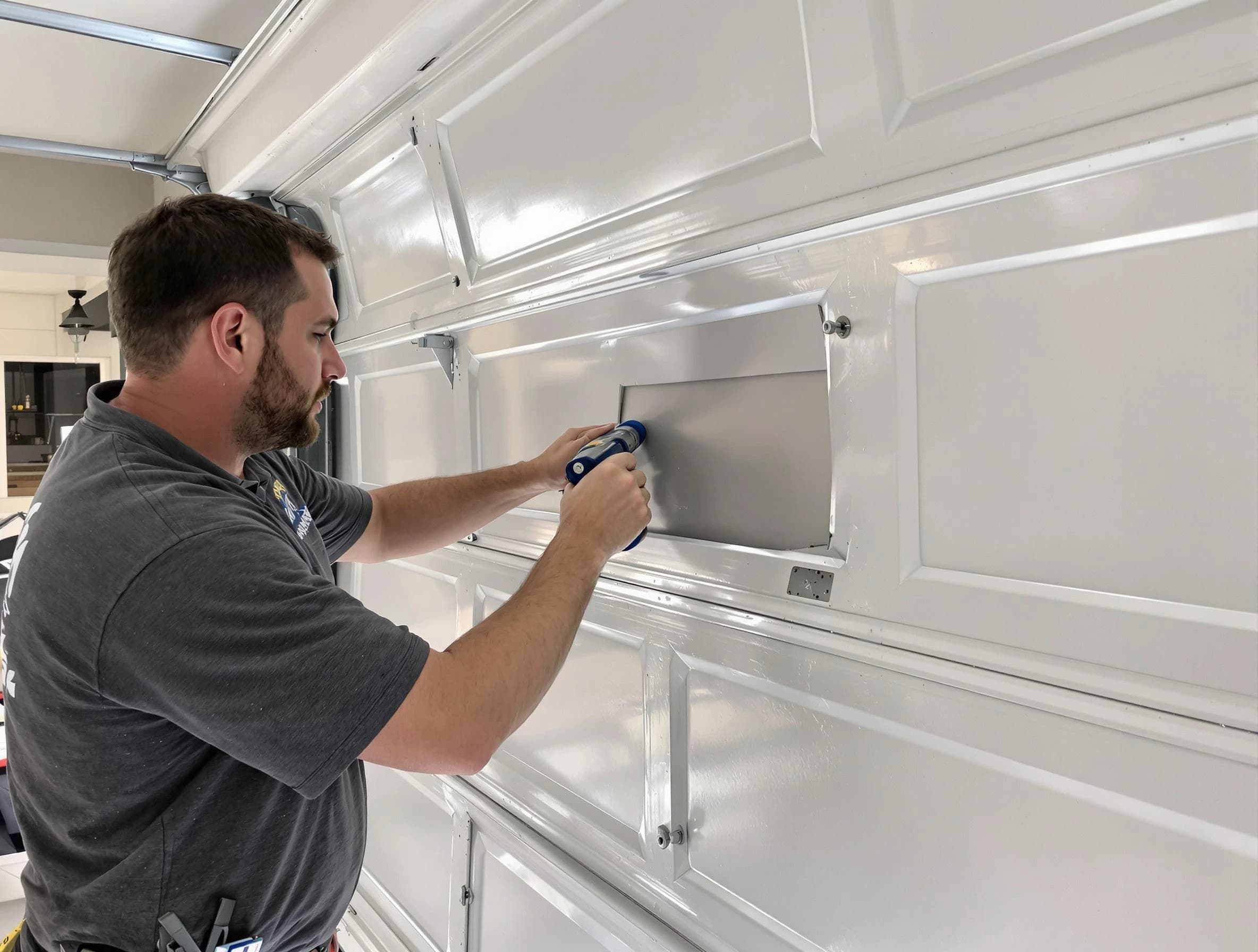 Garage door panel repair by Citrus Park Garage Door Repair in Citrus Park