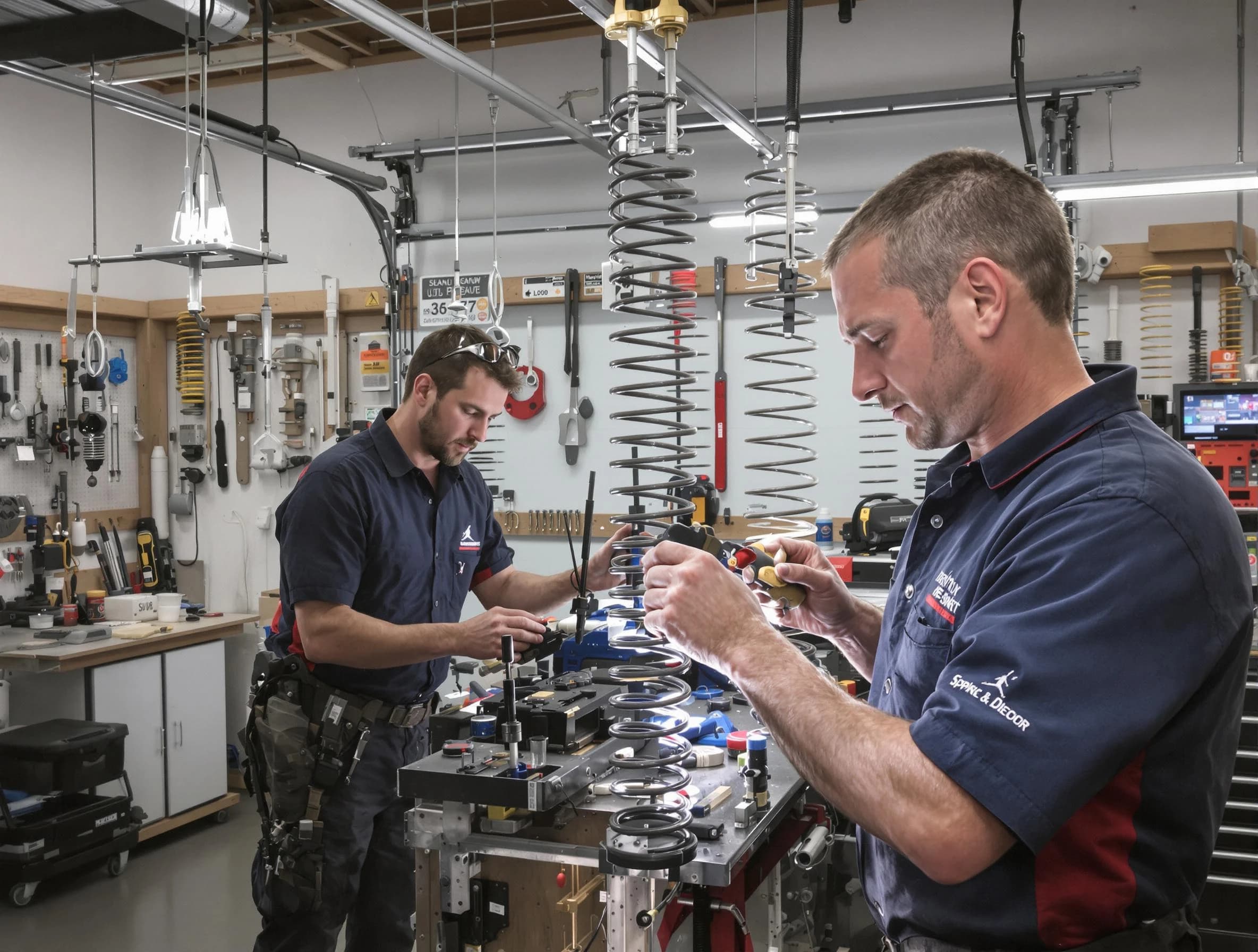 Garage door spring repair service by Citrus Park Garage Door Repair in Citrus Park