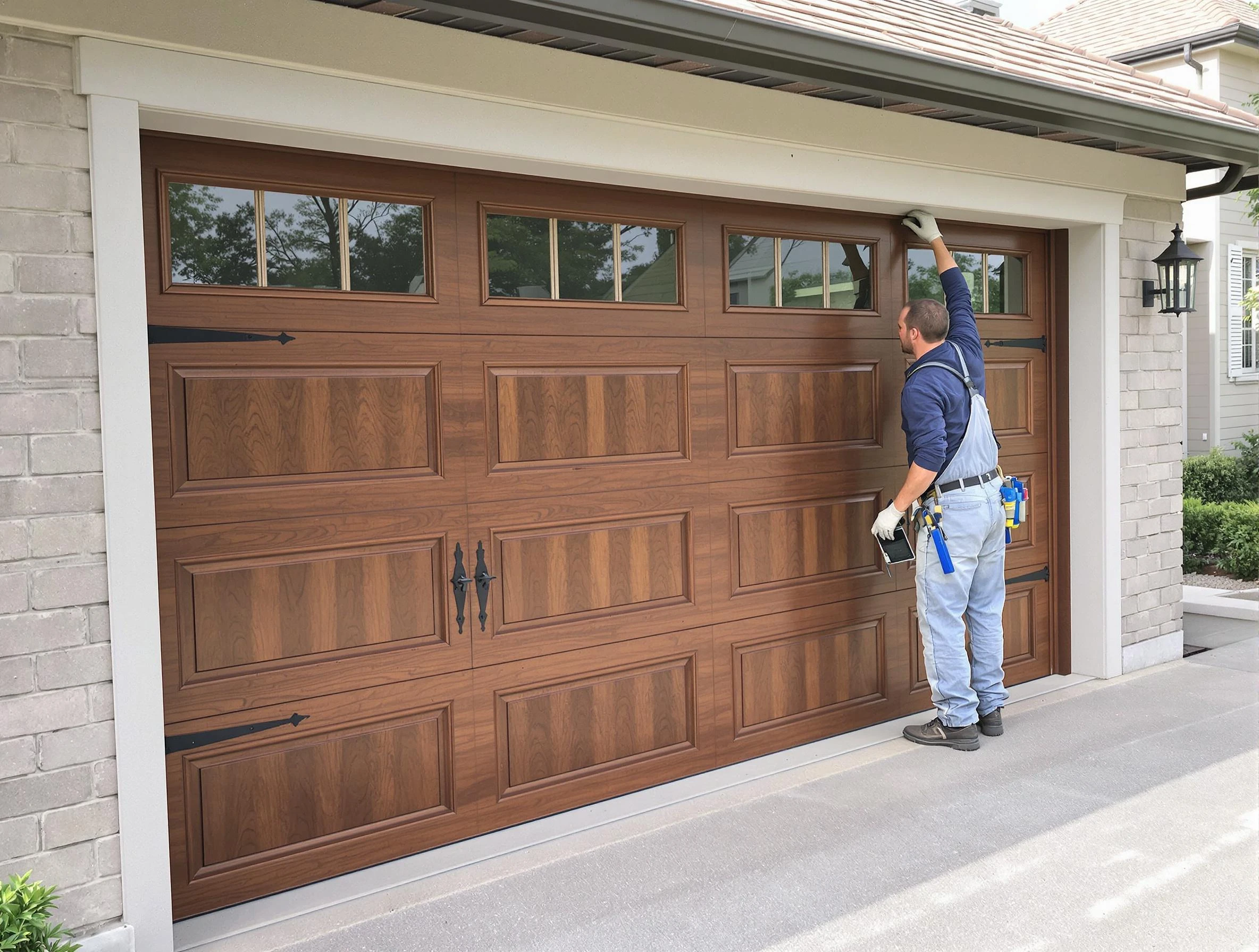 Custom garage door showcase by Citrus Park Garage Door Repair in Citrus Park