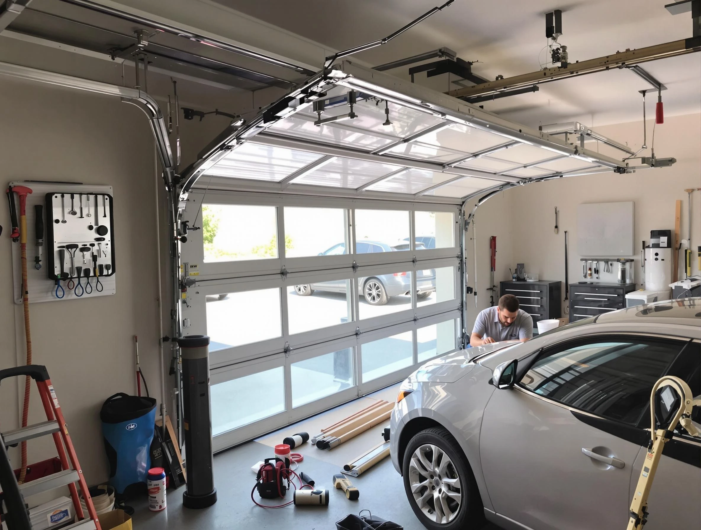 Garage door noise reduction service by Citrus Park Garage Door Repair in Citrus Park